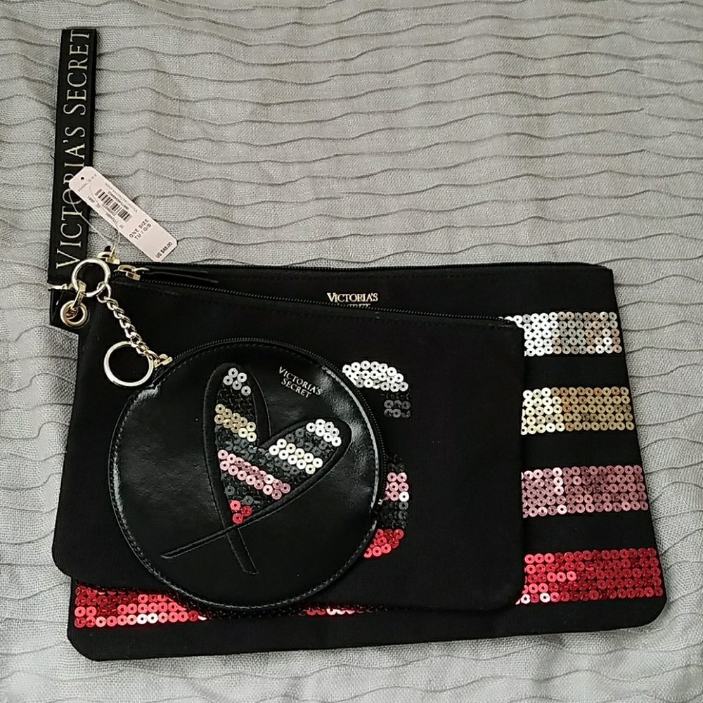 Victoria's Secret Lingerie/makeup/coin purse set